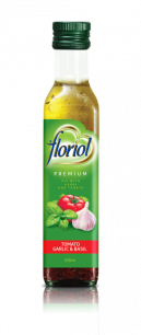 Floriol rapsų aliejus su pomidorais, česnakais ir bazilikais 250ml